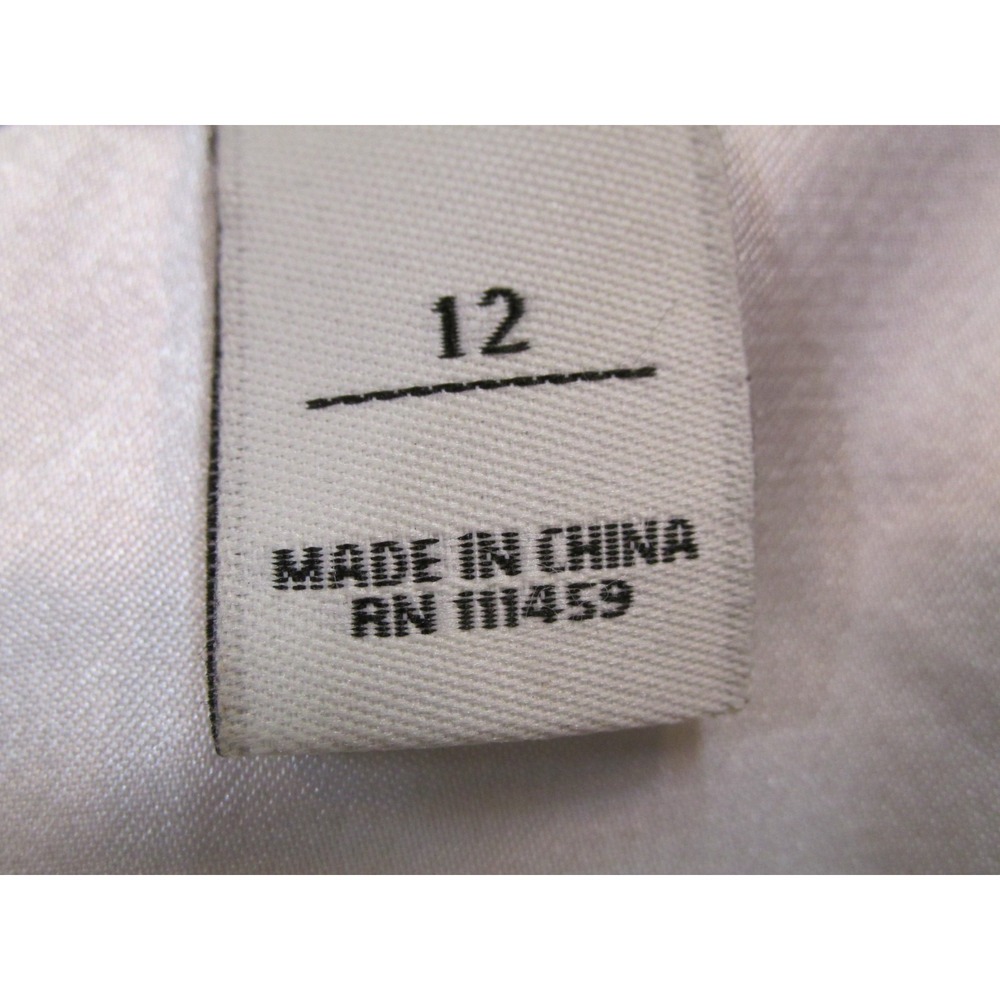 White House Black Market Midi Party Dress Women 12 Black White Floral Strapless - Picture 13 of 16